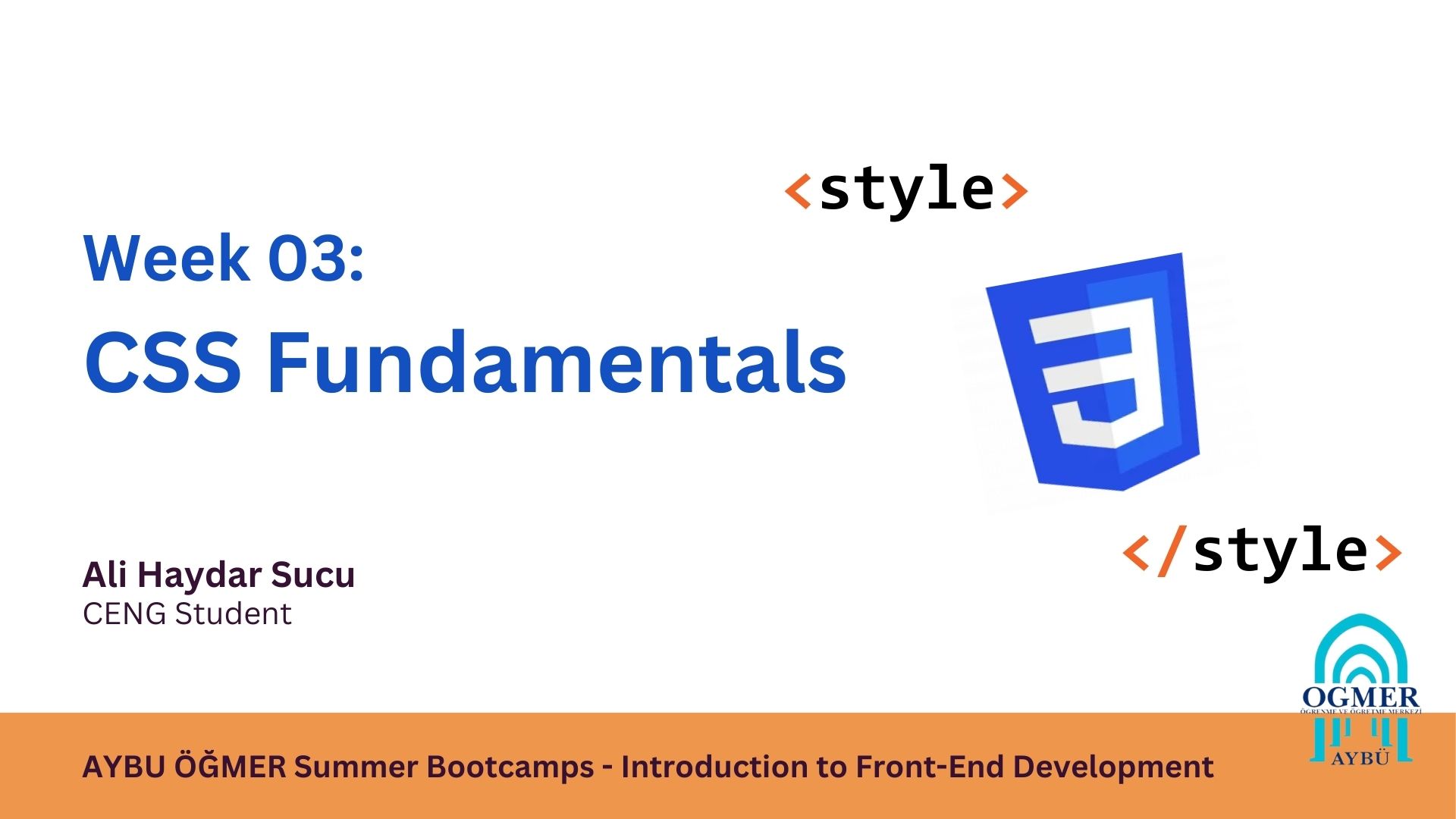 Week 3: CSS Fundamentals